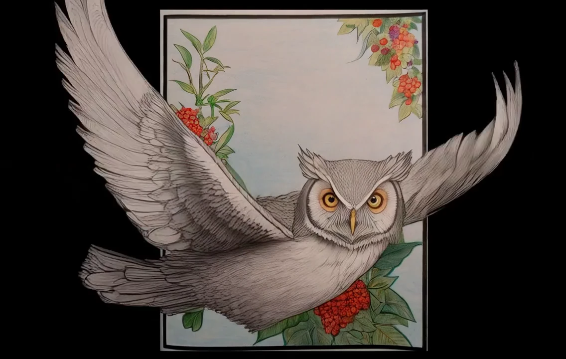 Animation Frame from Hibou coloring
